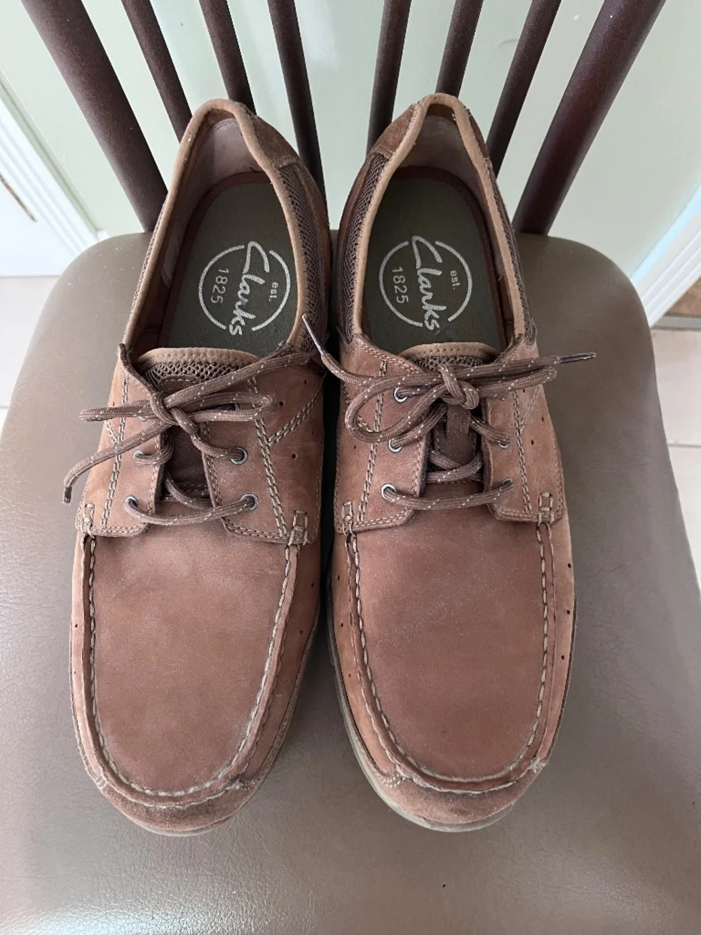 Clarks Armada English Oxford Brown Suede/Nubuck/Men’s Size 15M